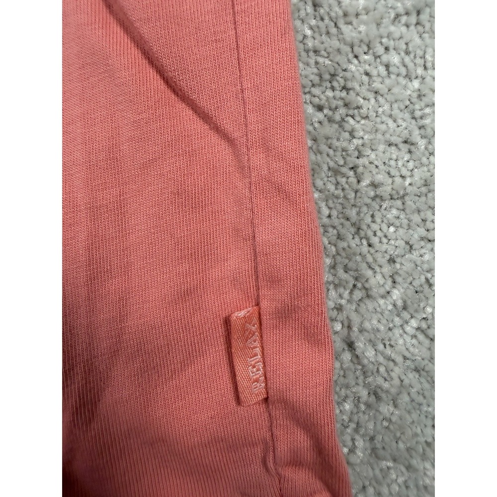 Tommy Bahama L/S Pocket Shirt Mens Large Pink Coral Pima Cotton Marlin UPF Sun * - Picture 6 of 10